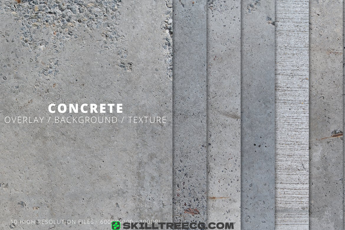 10 Concrete & Cement Wall Texture Background（423305）-技能树